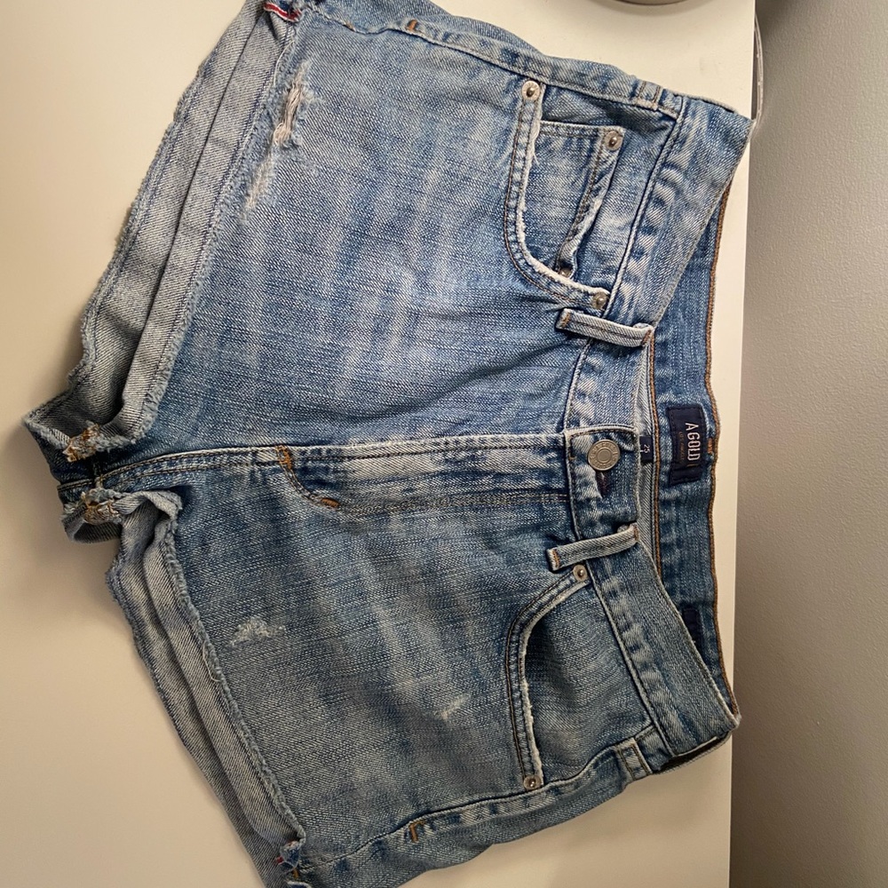 AgoldE Anja high waist cut off shorts